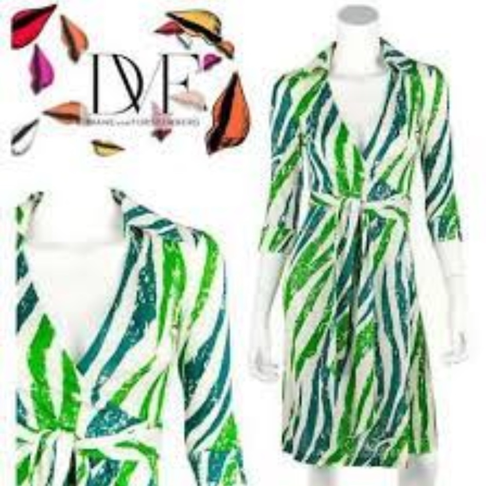 Diane Von Furstenberg Vintage Justin Wrap Dress